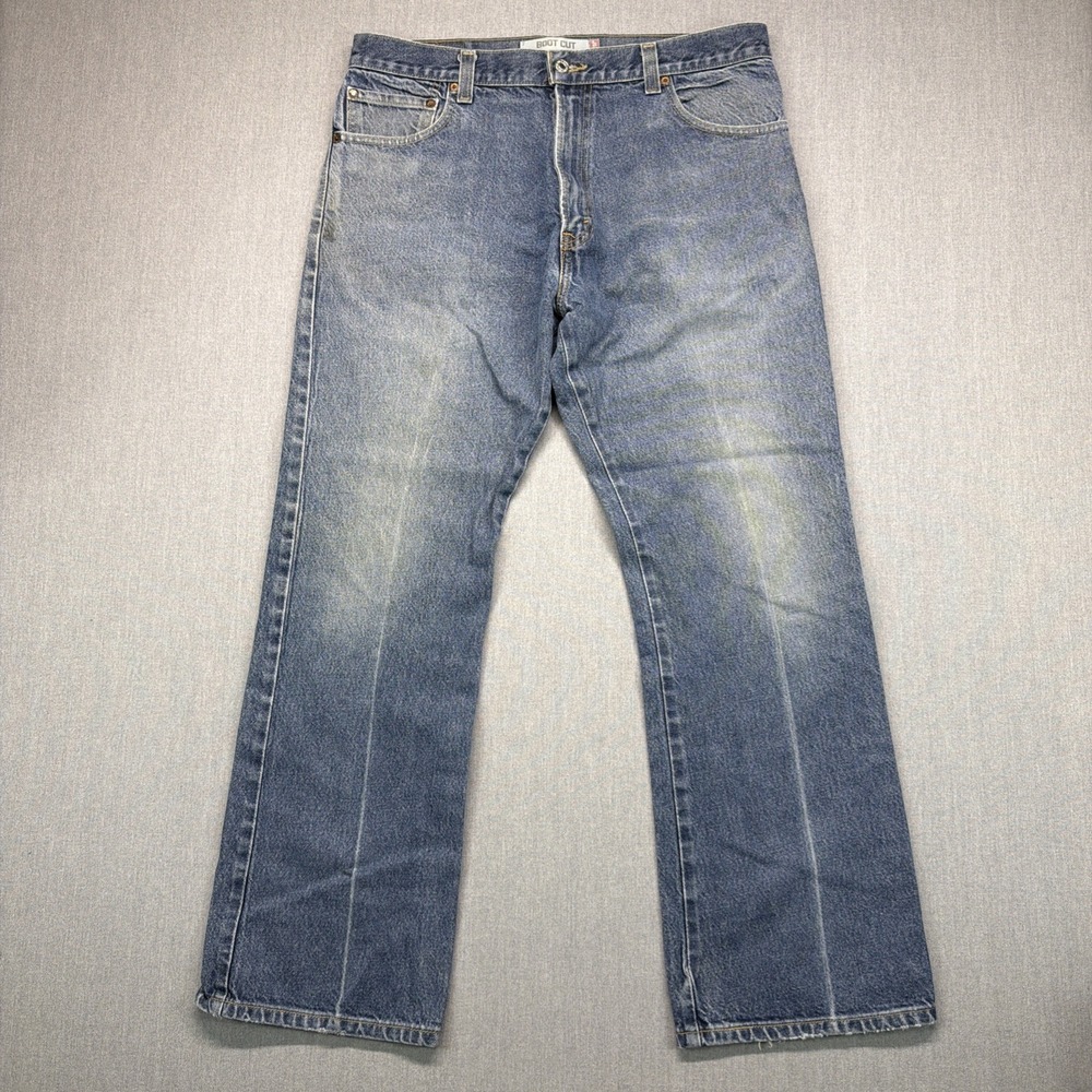 VTG Levis 517 Jeans Medium Wash Men's 36x30 (Fits 35x30)‎ Bootcut Y2K Great Fade